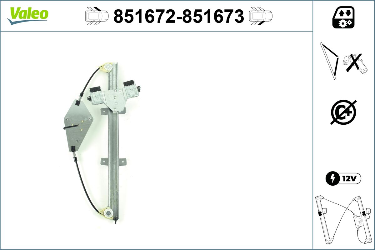 Window Regulator - 851672 VALEO